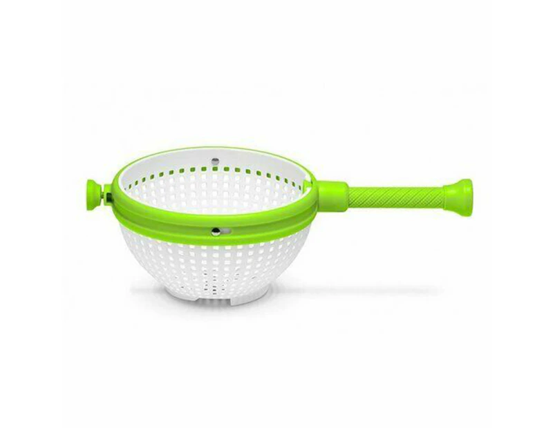 Rotating Drain Basket for Vegetable and Fruit Cleaning, Dehydration, Drainage, and Water Throwing Household Rotating Drain Basket