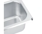 1pcs Stainless Steel Food Buffet Basin Plates Pots Tray Dishes Holder Square Food Container