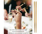 2pcs Stainless Steel Chopsticks Ultra Lightweight Standard Length Rice, Noodles and Sushi Reusable Cutlery Kitchenware