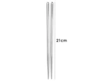 2pcs Stainless Steel Chopsticks Ultra Lightweight Standard Length Rice, Noodles and Sushi Reusable Cutlery Kitchenware