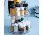 Transparent Kitchen Turntable Spice Organizer Rotatable Pantry Food Storage Container for Kitchen Cabinets