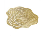 Decorative Placemats PVC Coaster Bowl Mat Heat Insulation Mat Table Mat Western Dinner Mat Tableware Mat Rose Model