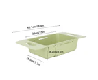 Stretchable Draining Rack Dishes Fruits Vegetables Storage Basket Home Kitchen Tool(Green)