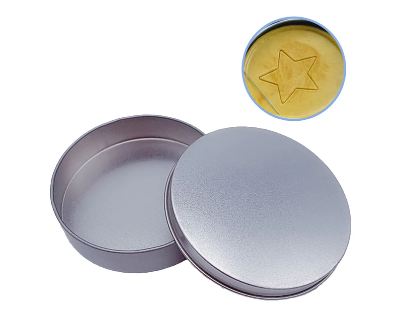 1Pcs Metal Cookie Tins with Lids Round Tinplate Boxes Christmas Cookie Containers Holiday Treat Tins,9*2cm