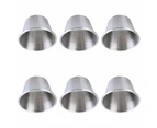 6PCS Outdoor Stainless Steel Wine Glass Unbreakable 70ml Portable Wine Cup for Camping