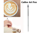 Stainless Steel Flower Drawing Pen, Coffee Latte Pen Suitable for Baristas to Make Lattes Coffee Art Pen Coffee DIY Making Pen Sturdy and Durable