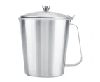 Stainless Steel Milk Frothing Coffee Cup Mug with Cover & Measurement (1500ml)