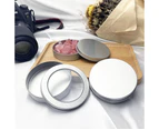 1Pcs Metal Cookie Tins with Lids Round Tinplate Boxes Christmas Cookie Containers Holiday Treat Tins,9*2cm