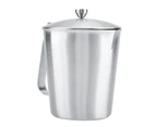 Stainless Steel Milk Frothing Coffee Cup Mug with Cover & Measurement (1500ml)