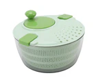 4L Vegetable Dryer PP Salad Spinner Multifunction Salad Drainer Bowl for Home Kitchen Green