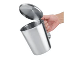 Stainless Steel Milk Frothing Coffee Cup Mug with Cover & Measurement (1500ml)