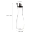 1.2L Transparent Juice Bottle Transparent Juice Bottle Water Jug Juice Jug with Lid