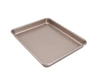 Baking Pan Nonstick Food Grade Carbon Steel Bakeware Heating Evenly 0.8mm Thick Baking Tray Baking Sheet for Household A 10 Shallow Plate 11in