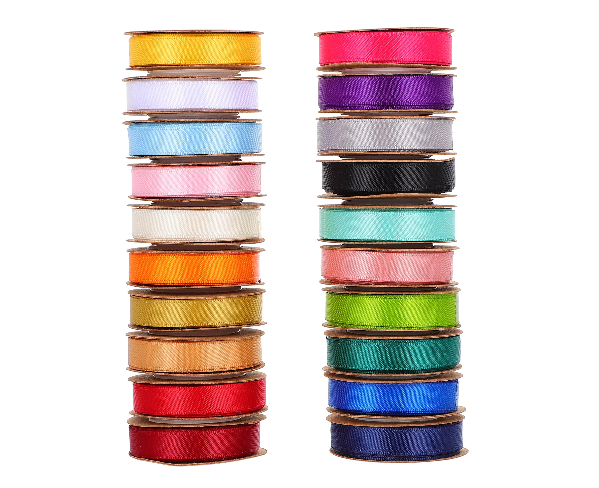 20 Rolls Double-sided Ribbons DIY Gift Wrapping Ribbon Decorative Ribbons