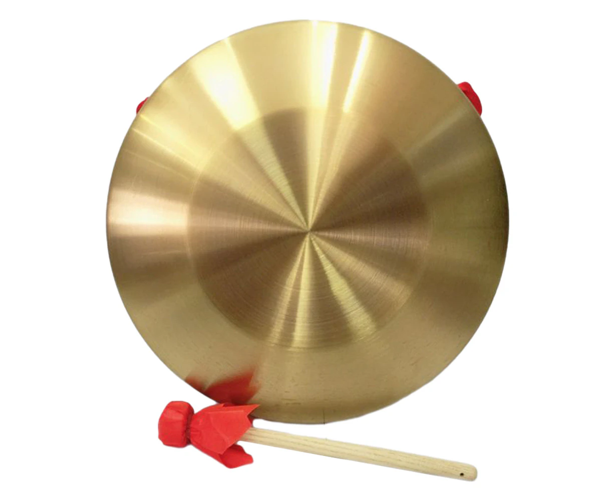 Chinese Gongs Traditional Copper Gong Chinese Instrument With Mallet for Home