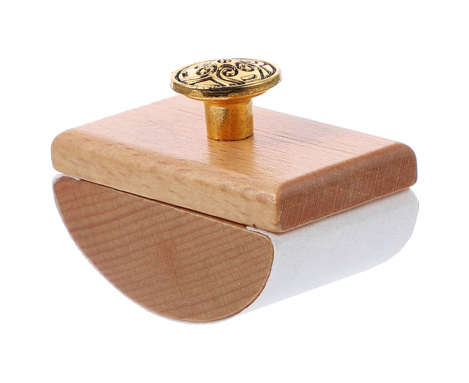 Portable Wood Rocker Blotter Ink Quick-drying Tool For Office Use Ink Absorbent Stamp