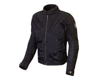 Merlin Chigwell Lite Mens Waxed Cotton Motorbike Jacket - Black