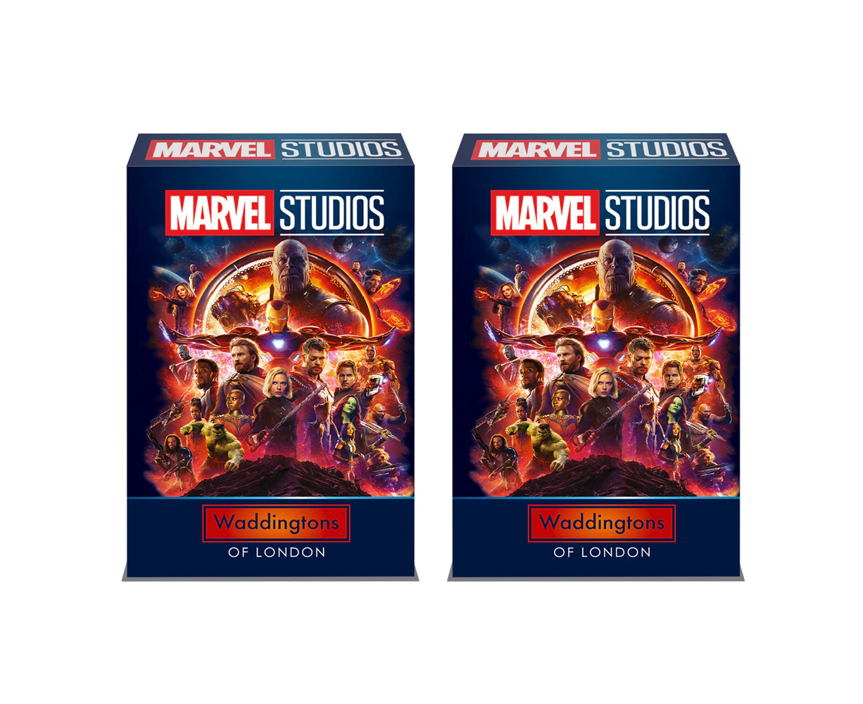 2x Waddingtons No. 1 of London Playing Cards Marvel Cinematic Universe Themed 5+