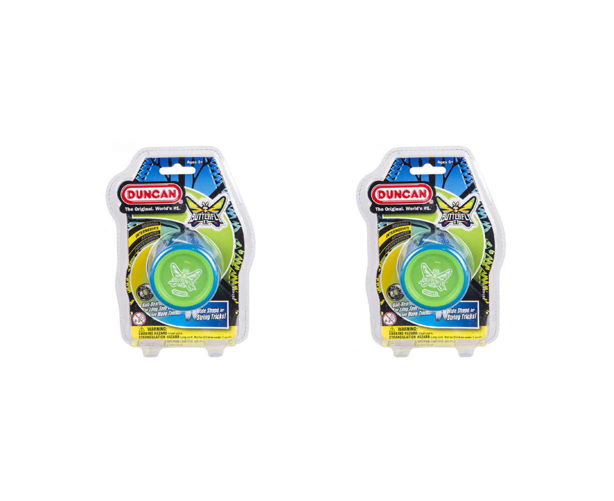 2x Duncan Yo Yo Intermediate Butterfly XT Kids/Children Classic Toy 6y+ Assorted