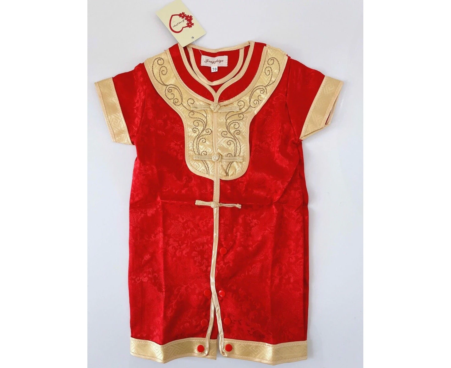 Red Chinese New Year Baby Romper