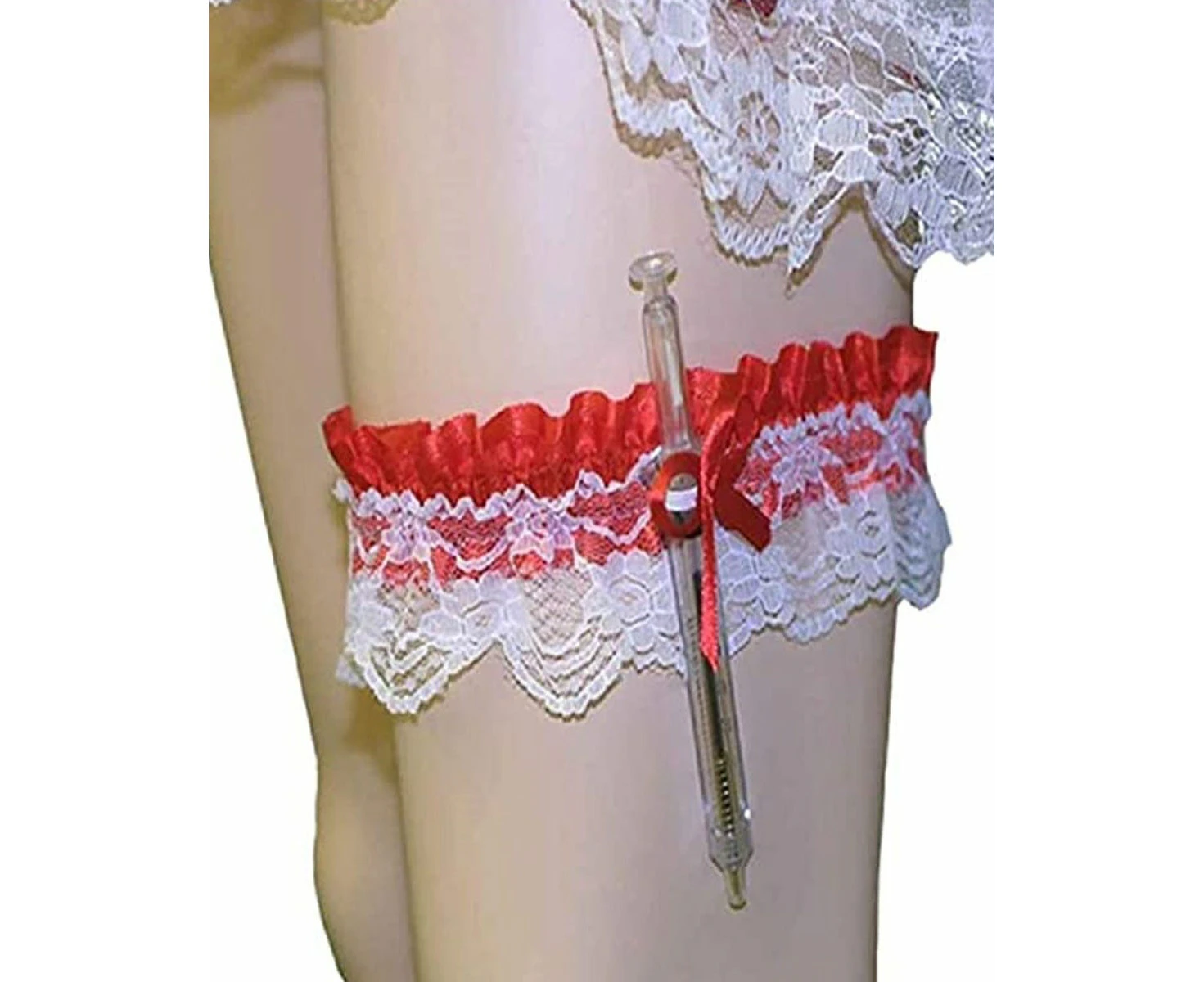 Nurse Garter with Hypodermic Needle