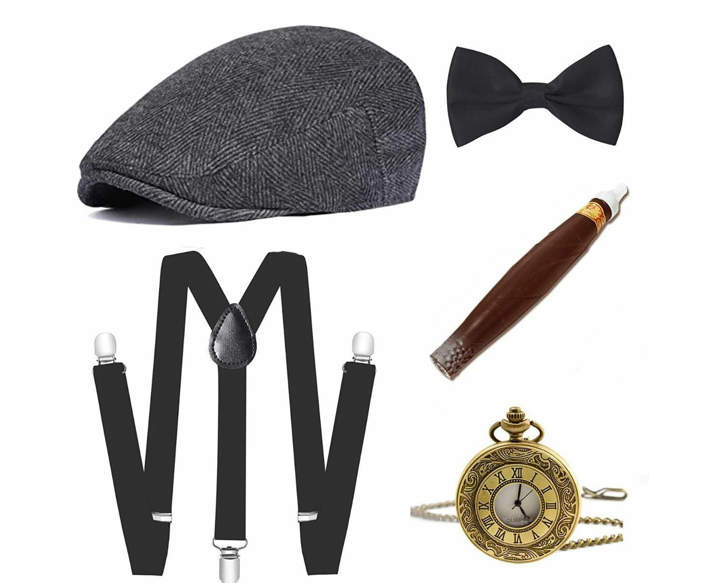 Mens Gangster 1920s Gatsby Costume Accessory