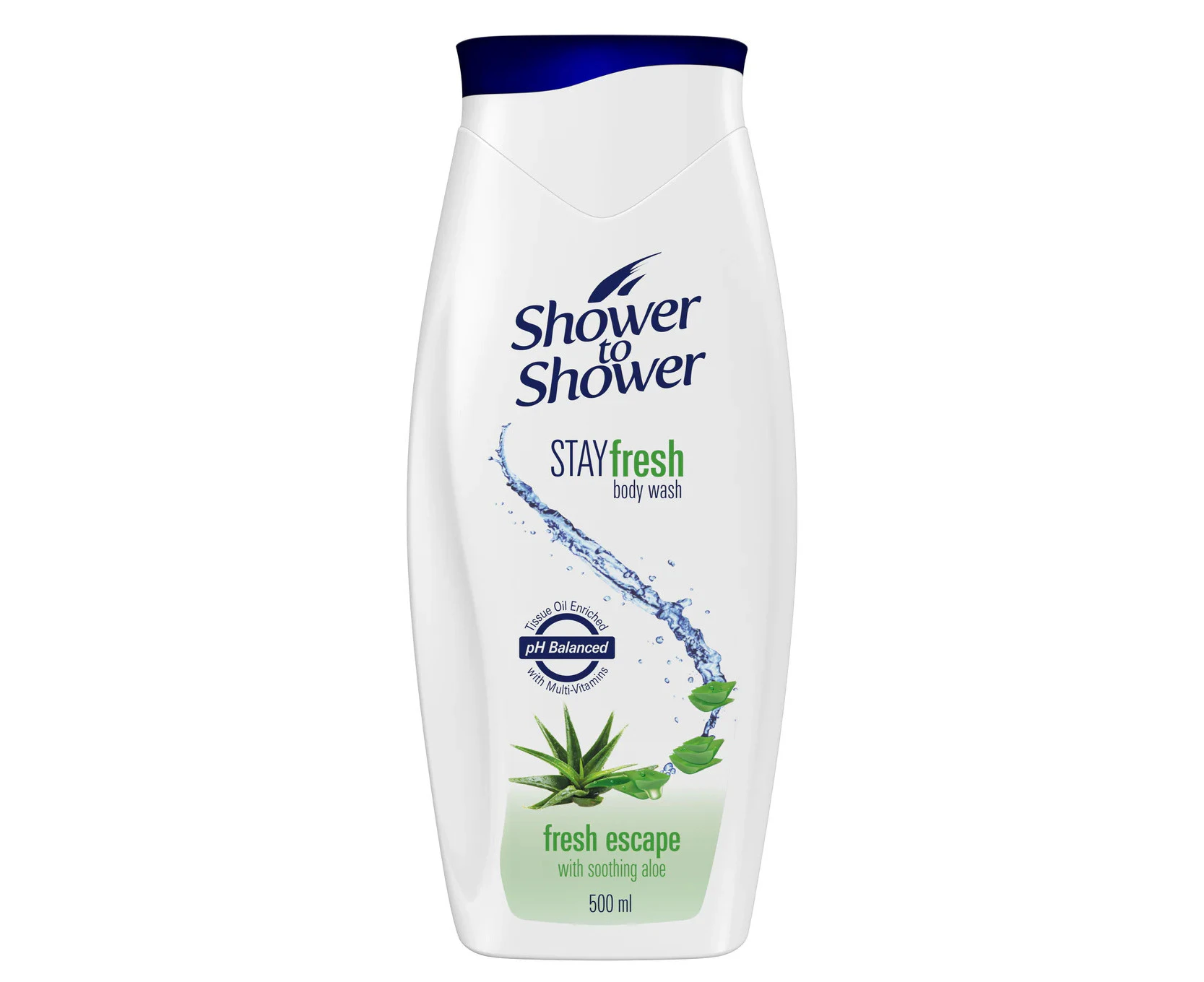 Shower to Shower Fresh Escape Body Wash With Soothing Aloe Body Wash 500mL