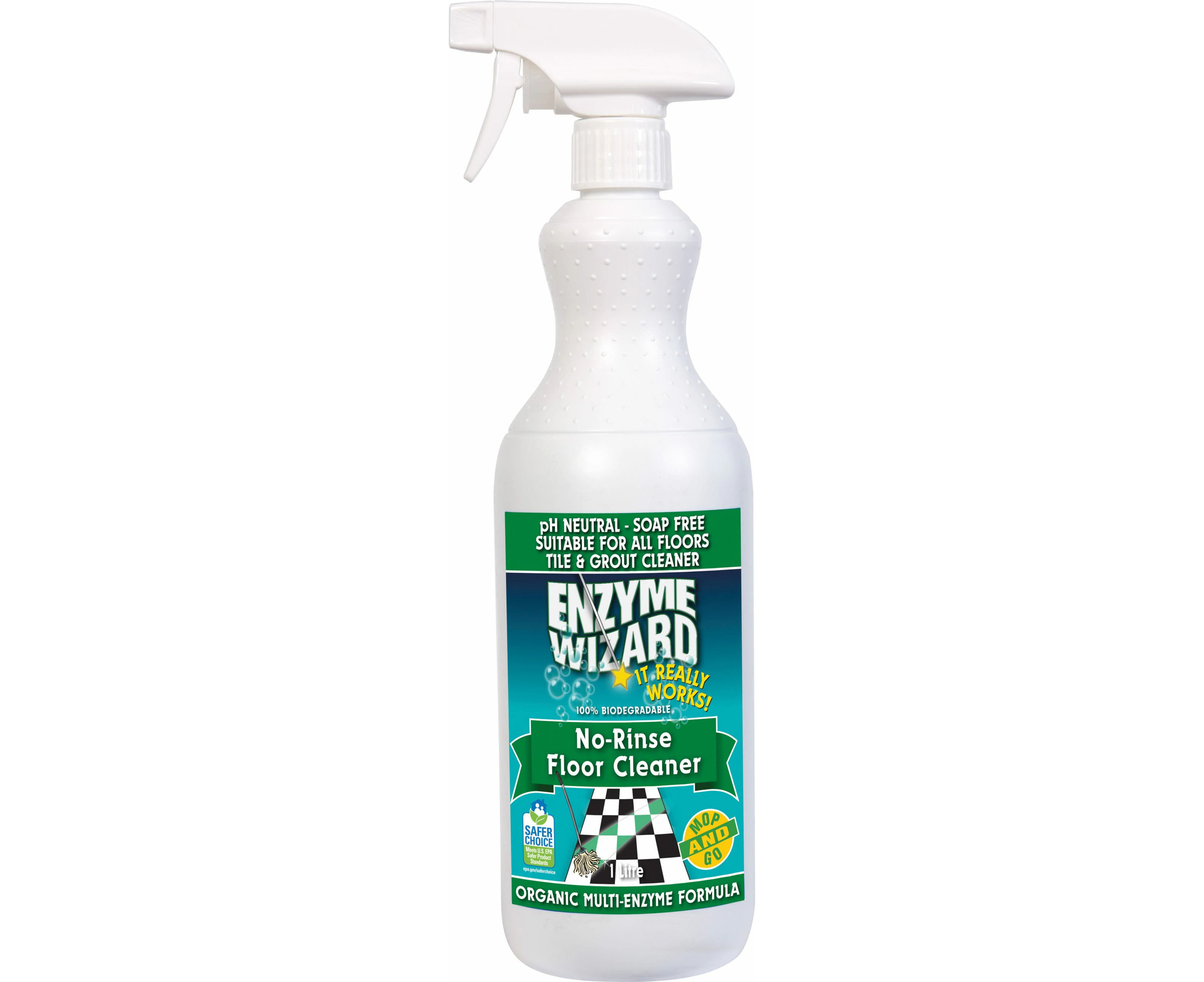 Enzyme Wizard No-Rinse Organic Floor Cleaner - 1 Litre Spray