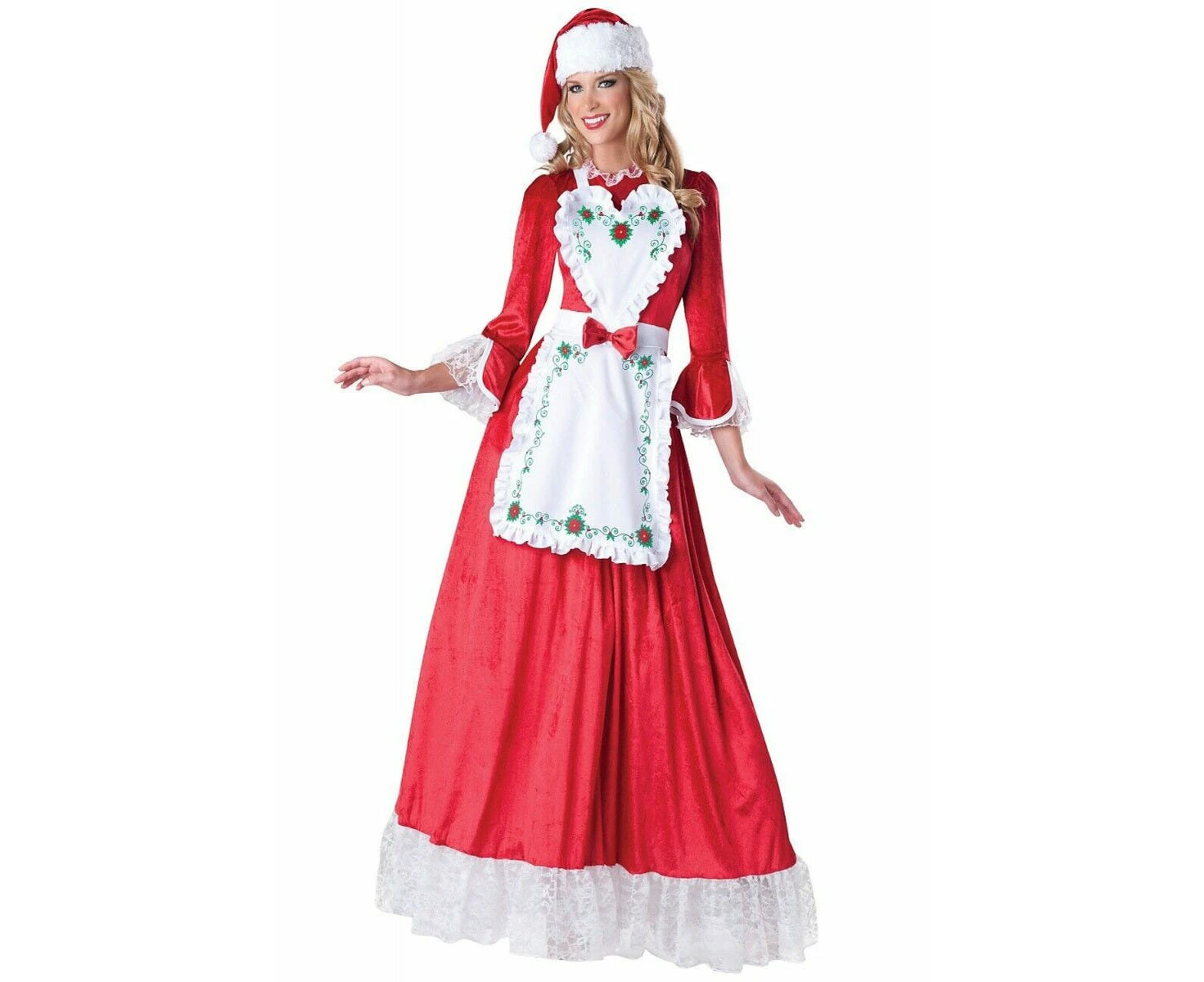 Elegant Mrs Claus Christmas Womens Costume