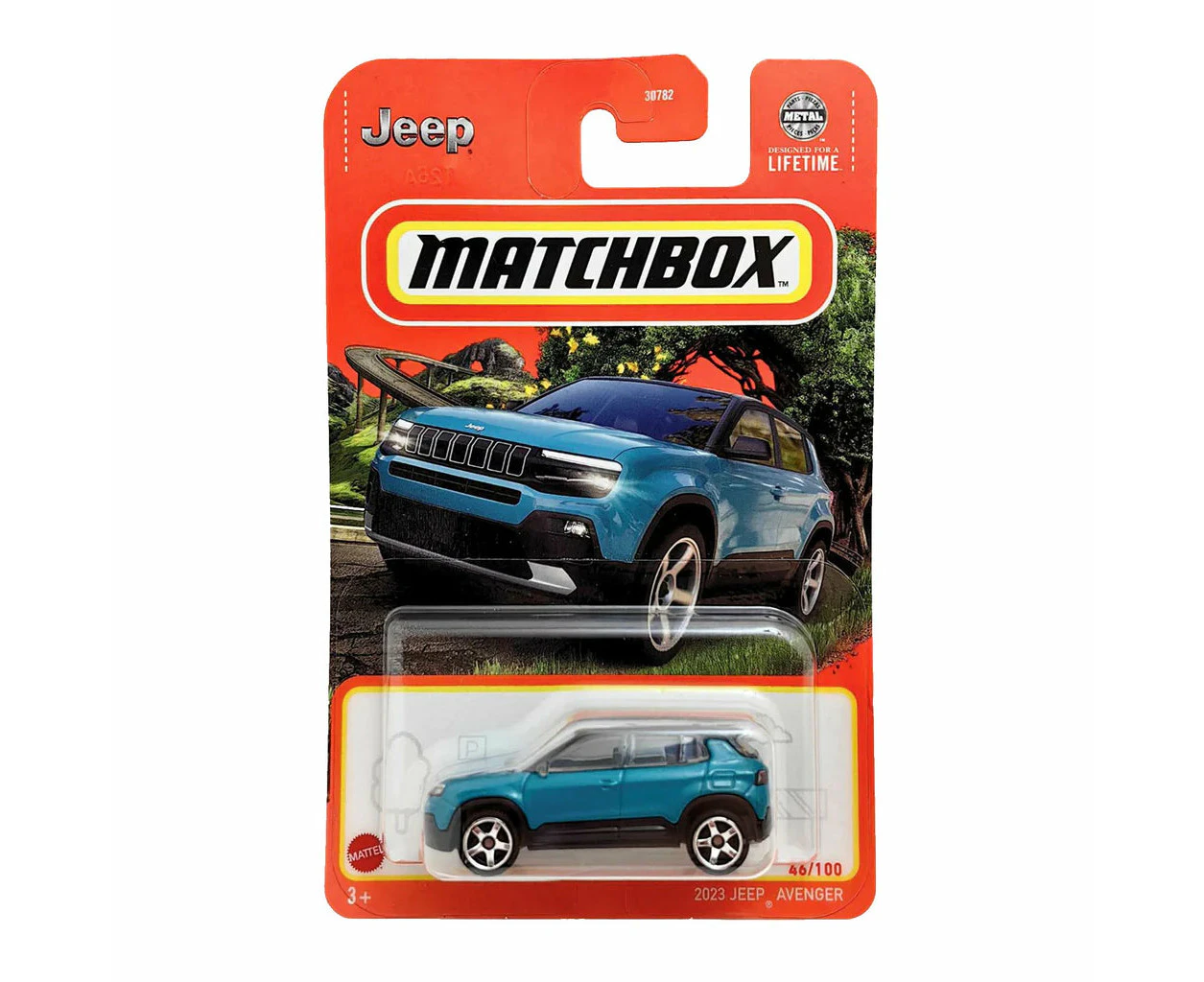 Matchbox Car Collection 2024 Mix 11L Vehicles Long Card - 2023 Jeep Avenger Blue