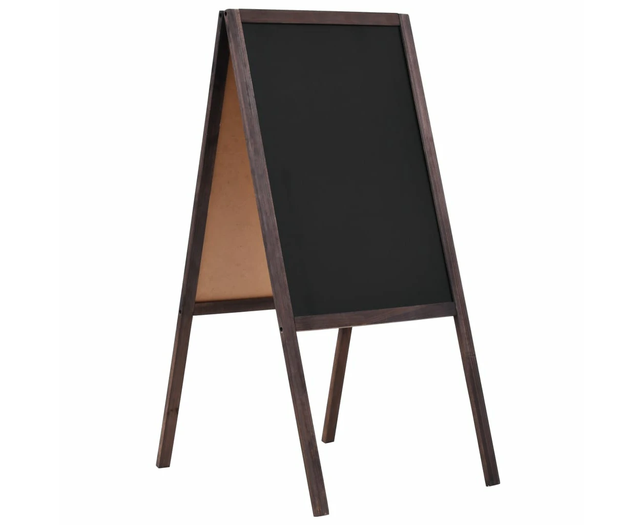 Message Boards Double Sided Blackboard Cedar Wood Free Standing 40X60 Cm