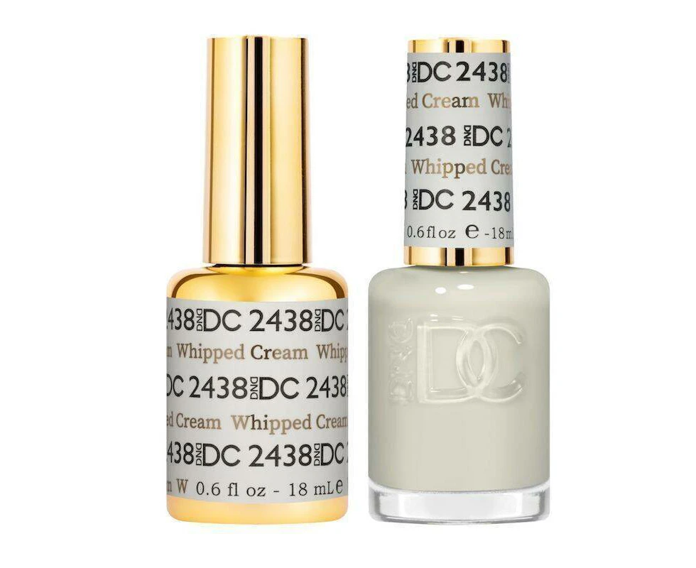 DND 2438 Whipped Cream - DC Sheer Collection Gel & Lacquer Duo 18ml