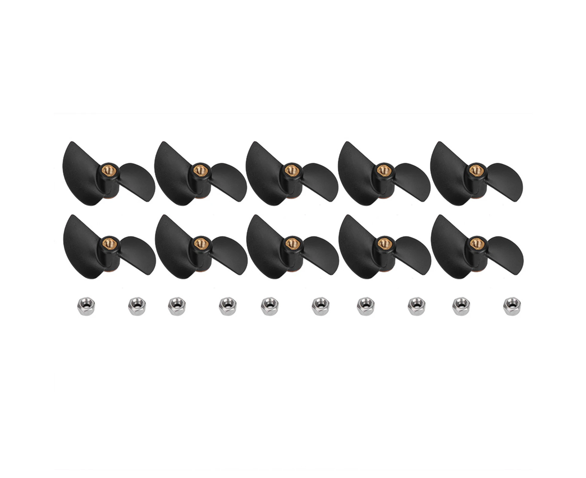 10Pcs Brushless Remote Control Boat Tail Propeller Spare Part Kit For Ft009 Rc Boat