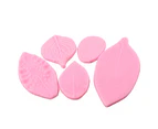 5Pcs 3D Leaf Biscuit Cookies Cutters Molds Silicone Bakery Decorating Tool