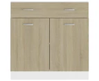 Drawer Bottom Cabinet Sonoma Oak 80x46x81.5 cm Engineered Wood