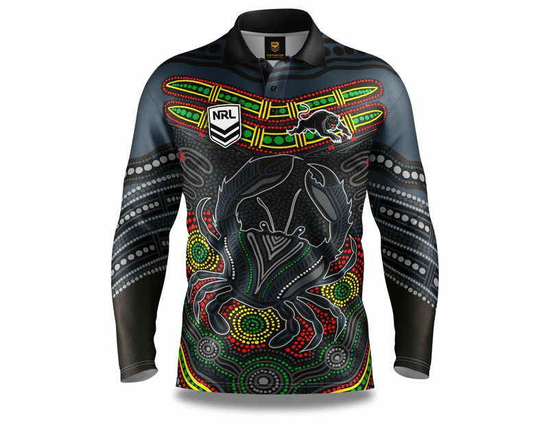 NRL 'Karumba' Fishing Shirt - Penrith Panthers - Adult - Mens - Polo