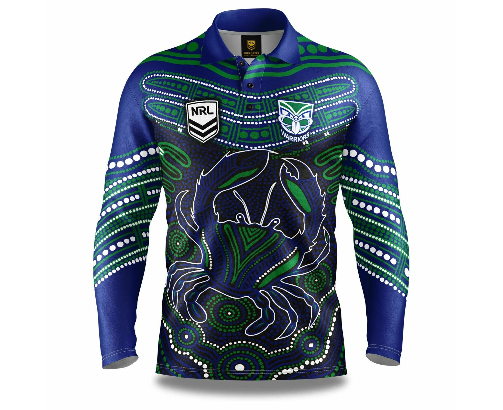 NRL 'Karumba' Fishing Shirt - New Zealand Warriors - Adult - Mens - Polo