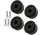 Pack Of 4 Absorber Feet 40 Mm X 20 Mm Subwoofer Aluminum Speaker Absorber Feet For Screwing (40 Mm X 20 Mm, Black)