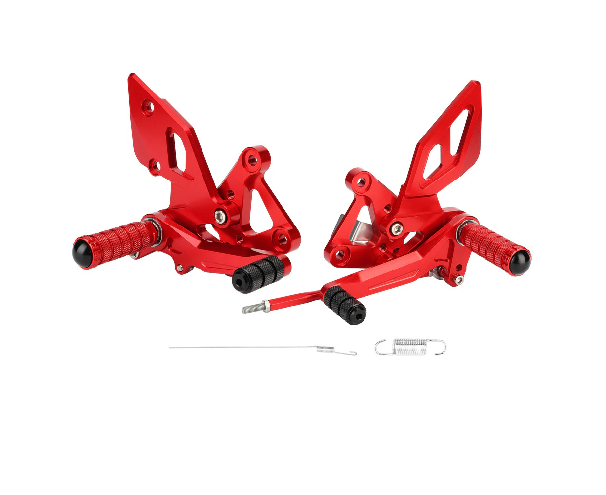 For Yamaha Yzf R3 R25 2014-2016 Motorcycle Aluminium Rider Rearset Footrest Pegs(Red)