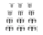 12 Pcs Baking Rings Muffin Rings Crumpet Rings Tart Rings Pastry Rings Stainless Steel Baking Molds