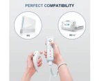 Wii Remote with Nunchuck,Wii Controller with Nunchuck,Compatible with Nintendo Wii/Wii U (2 Pack,white)