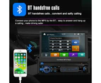 7 Inch Touch Car Radio CarPlay Android Auto Automatic Retractable Screen Car MP5 Player 1Din Multimedia Player AUX /SD/ USB Bluetooth for Universal