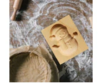 Biscuit Stamp Carved Mould Wooden  Press Mold Biscuit Cutter Mold DIY Baking Tool