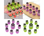 9Pcs Fruit Vegetable Cutter Molds Cartoon Cutter Mold Flowers Cake  Biscuit Cutting Shape Tools Fondant Pastry Moulds