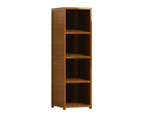 Bamboo Shelf Bookcase Display Storage Rack Stand Livingroom Bedroom