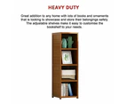 Bamboo Shelf Bookcase Display Storage Rack Stand Livingroom Bedroom