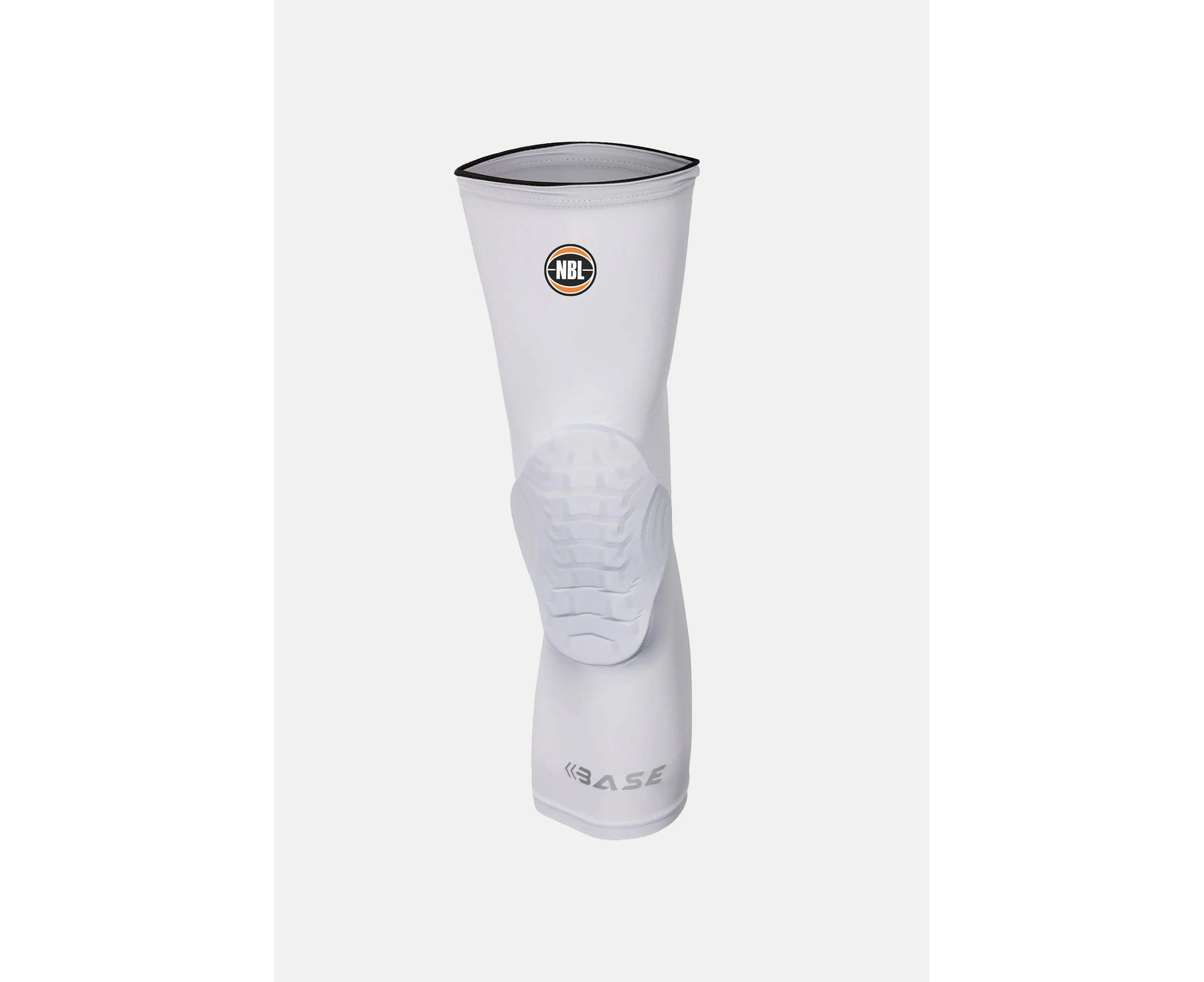 BASE + NBL Compression Padded Knee Guard (SIngle) - White