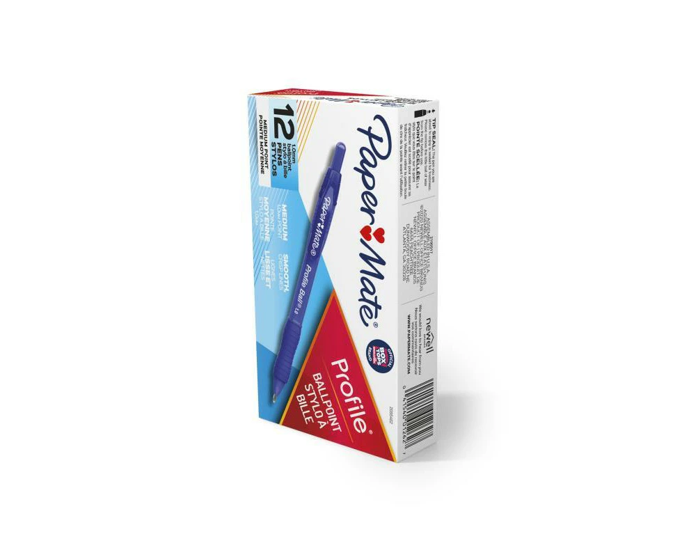 Nnedsz Paper Mate Profile Ball Pen 1.0mm Blue Box Of 12