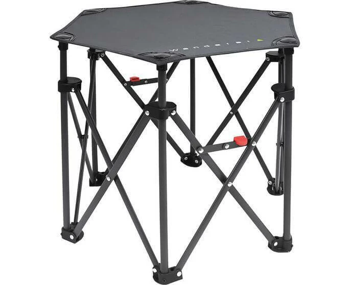 Wanderer Hex Small Quad Foldable Table Camping Fishing Outdoors