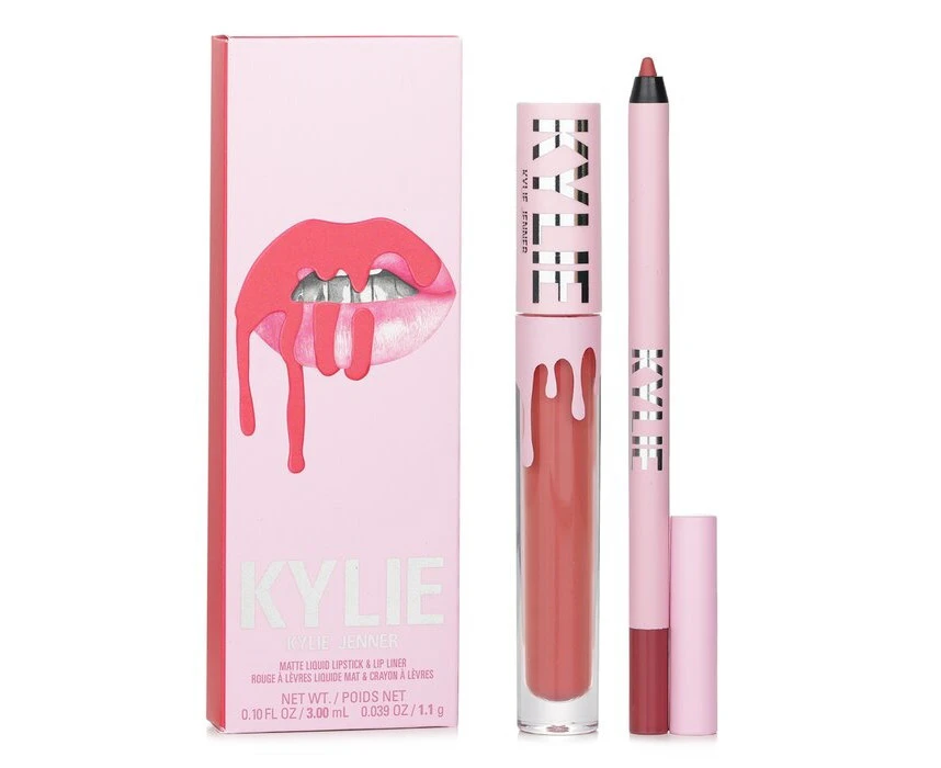 Kylie By Kylie Jenner Matte Lip Kit: Matte Liquid Lipstick 3ml + Lip Liner 1.1g  # 704 Sweater Weather 2pcs